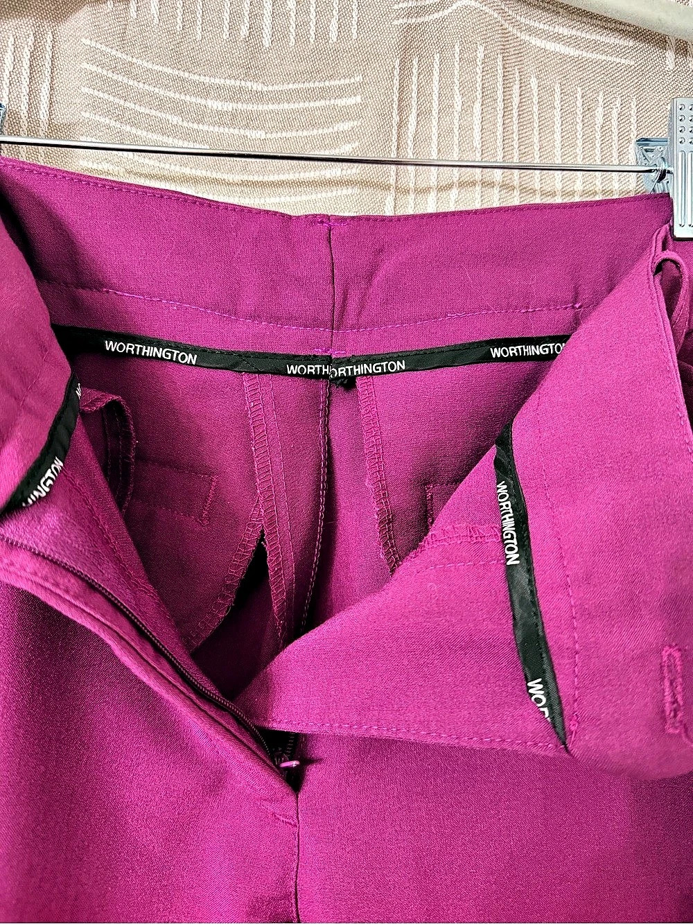 Worthington Purple wide leg dress Pants size 10 - Picture 4 of 5
